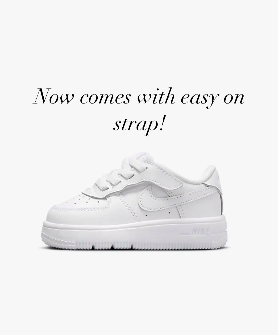 Custom Infant Pink Rhinestone Air Force 1 Bling White size 0.5 - 3.5 UK