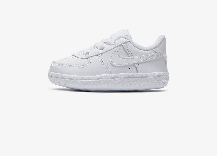 Customised Infant Baby Swarovski & Rhinestone Air Force 1 Bling White size 0.1 - 3.5 UK